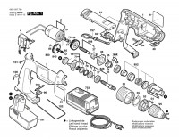 Bosch 0 601 937 780 Gsb 9,6 Ves-2 Cordless Impact Drill 9.6 V / Eu Spare Parts